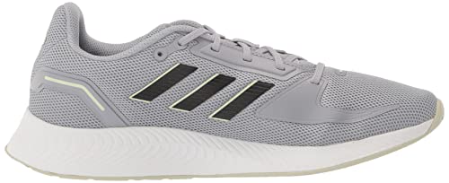 adidas Women's Runfalcon 2.0 Running Shoe, Halo Silver/Black/Linen Green, 8