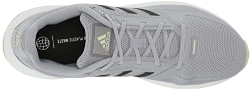 adidas Women's Runfalcon 2.0 Running Shoe, Halo Silver/Black/Linen Green, 8