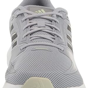 adidas Women's Runfalcon 2.0 Running Shoe, Halo Silver/Black/Linen Green, 8