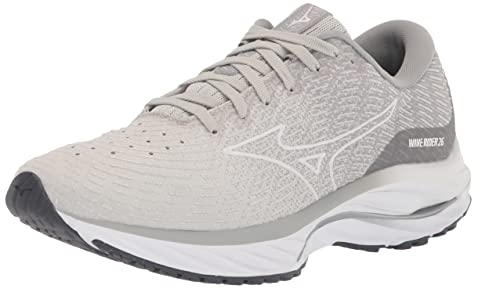 Mizuno Women's Wave Rider 26 SSW | Neutral Running Shoe | SSW - Oyster /White | US 8.5