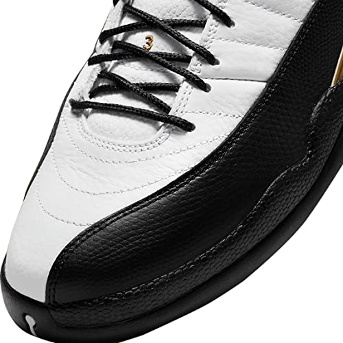 Nike Jordan Mens Air Jordan 12 Retro CT8013 170 Royalty Taxi - Size 10, White/Black-metallic Gold