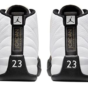 Nike Jordan Mens Air Jordan 12 Retro CT8013 170 Royalty Taxi - Size 10, White/Black-metallic Gold