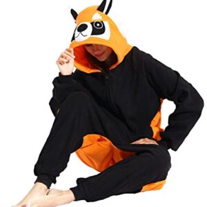 ofodoing Adult Animal One-piece Pajamas Cosplay Animal Homewear Sleepwear Jumpsuit Costume for Women Men