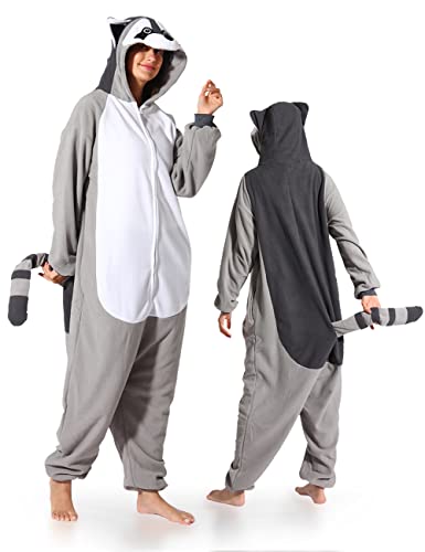 ofodoing Adult Animal One-piece Pajamas Cosplay Animal Homewear Sleepwear Jumpsuit Costume for Women Men