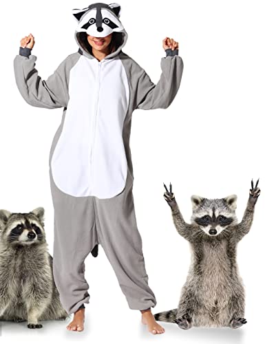 ofodoing Adult Animal One-piece Pajamas Cosplay Animal Homewear Sleepwear Jumpsuit Costume for Women Men