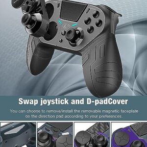 【April 2023 Newly Updated Version】 TJPD Wireless Game Set with 3 programmable Back Buttons and 1 Sensitivity Control Back Button (Black)