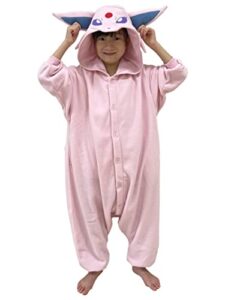 sazac kigurumi - pokemon - espeon - onesie jumpsuit halloween costume -kids size (5-9 year old)
