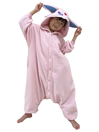 SAZAC Kigurumi - Pokemon - Espeon - Onesie Jumpsuit Halloween Costume -Kids Size (5-9 Year Old)