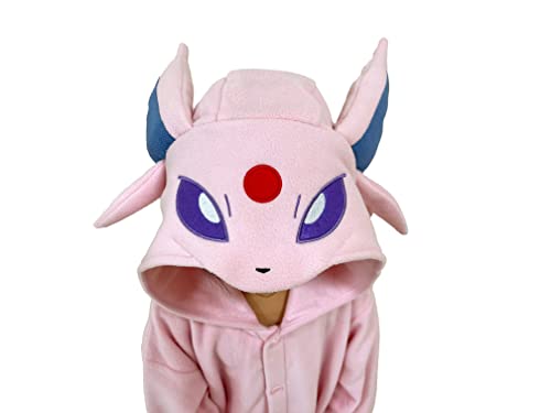 SAZAC Kigurumi - Pokemon - Espeon - Onesie Jumpsuit Halloween Costume -Kids Size (5-9 Year Old)