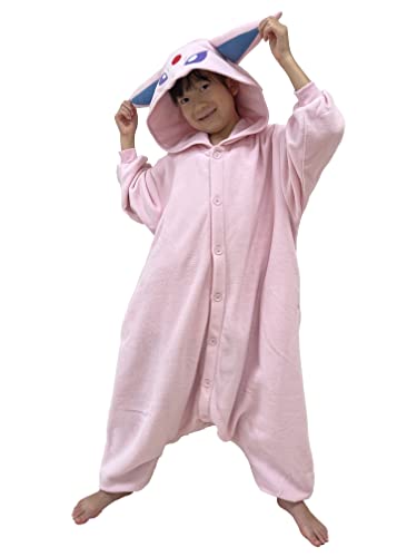 SAZAC Kigurumi - Pokemon - Espeon - Onesie Jumpsuit Halloween Costume -Kids Size (5-9 Year Old)