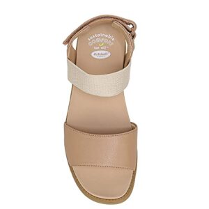 Dr. Scholl's Shoes Women's Island Life Strappy Flat Sandal,Tawny Birch Smooth,7.5