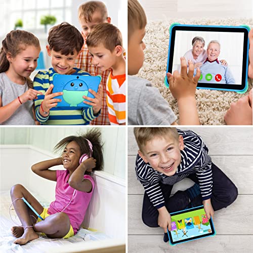Kids Tablet 10 inch Tablet for Kids Android 11.0 WiFi Kids Tablets for Toddlers, 2GB RAM 32GB ROM, Quad Core Processor, 1280x800 IPS, Parental Control, GMS, Dual Cameras, WiFi, Bluetooth for Kids
