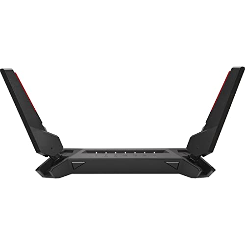 ASUS ROG Rapture GT-AX6000 Dual-Band WiFi 6 Extendable Gaming Router, Dual 2.5G Ports, Triple-level Game Acceleration, Mobile Game Mode, Aura RGB, Subscription-free Network Security, AiMesh Compatible