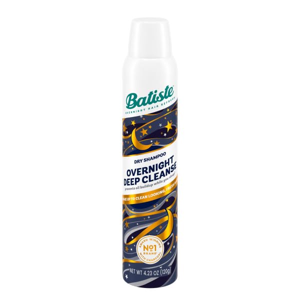 Batiste Overnight Deep Cleanse 200ml, Leave-In Deep Cleansing Dry Shampoo for Overnight Use, Absorbs Oil for Clean Looking Fresh Hair Overnight