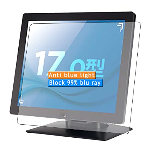 Vaxson 2-Pack Anti Blue Light Screen Protector, compatible with ELO Touch Panel Systems ET1717L-7CWB-1-BL-ZB-G 17" Monitor TPU Film Protectors Sticker [ Not Tempered Glass ]