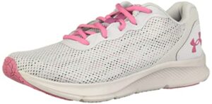 under armour women's shadow --running shoe, (104) halo gray/halo gray/pace pink, 8.5