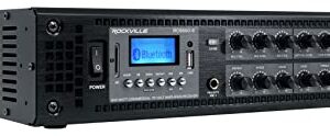 Rockville RCS650-6 650 Watt 6 Zone 70v Commercial/Restaurant Amplifier/Bluetooth