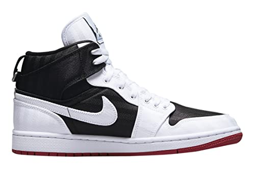 Jordan Womens WMNS Air 1 Mid SE UTL DD9338 016 White/Black/Gym Red - Size 11W