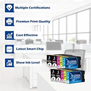 DOUBLE D Maxify 1200 Ink Cartridges Compatible for Canon PGI-1200XL PGI 1200 XL Pigment, High Yield Work with Maxify MB2720 MB2050 MB2350 MB2320 MB2020 MB2120 (4BK,2C,2M,2Y) 10 Pack