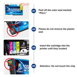 DOUBLE D Maxify 1200 Ink Cartridges Compatible for Canon PGI-1200XL PGI 1200 XL Pigment, High Yield Work with Maxify MB2720 MB2050 MB2350 MB2320 MB2020 MB2120 (4BK,2C,2M,2Y) 10 Pack