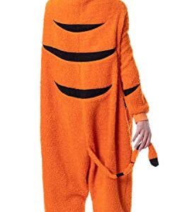 MJC International Disney Winnie The Pooh Adult Tigger Costume Plush Kigurumi Union Suit Pajama Outfit, Orange, Medium