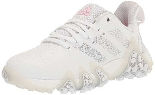 adidas Women's W CODECHAOS 22 Golf Shoe, FTWR White/Silver Met./Clear Pink, 8