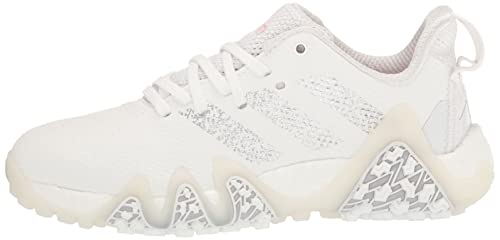 adidas Women's W CODECHAOS 22 Golf Shoe, FTWR White/Silver Met./Clear Pink, 8