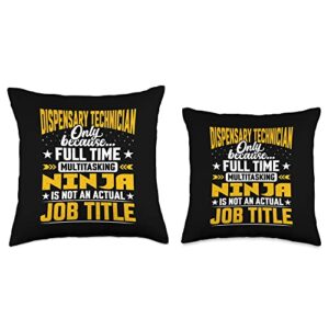 Dispensary Technician Job Title - Dispensary Technologist Throw Pillow