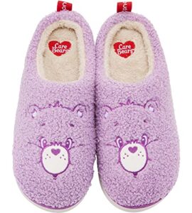 yungprime care bears house slippers cozy slip on fluffy scuff shoes for women and men