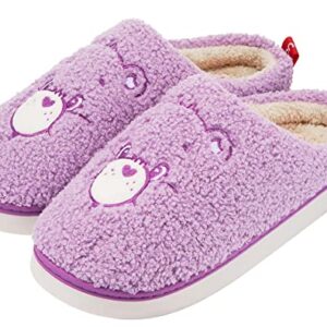 YUNGPRIME Care Bears House Slippers Cozy Slip on Fluffy Scuff Shoes for women and men