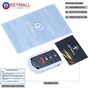 Keymall Car Key Fob Keyless Entry Remote Control for Acura TL 2009 2010 2011 2012 2013 2014(FCC ID:M3N5WY8145 P/N:267F-5WY8145) 4 Button