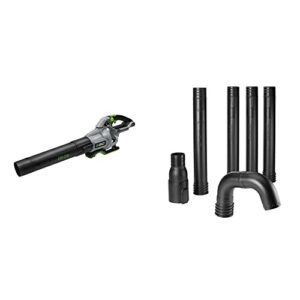ego power+ lb6500 650 cfm variable-speed 56-volt lithium-ion cordless leaf blower battery and charger not included & agc1000 gutter cleaning attachment kit
