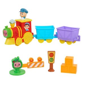 CoComelon All Aboard Musical Train, Officially Licensed Kids Toys for Ages 18 Month, Gifts and Presents by Just Play, Amazon Exclusive