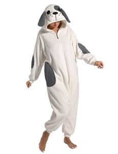 vavalad adult dog onesie pajamas cosplay animal plush homewear sleepwear costume women men