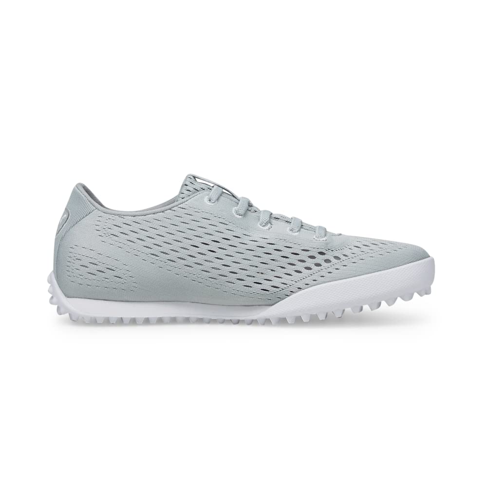 PUMA Women's Monolite Fusion Slip-On Golf Shoe, High-Rise White, 8.5