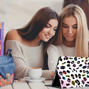 iPad Mini 6 Case, iPad Mini 2021 6th Generation Case Auto Sleep/Wake Multi-Angle Stand for iPad Mini 6th Gen 8.3 Inch , Colorful Leopard Print