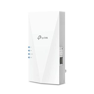 tp-link ax1800 wifi 6 extender internet booster, covers up to 1500 sq.ft and 30 devices, dual band wireless signal booster repeater, gigabit ethernet port, ap mode, onemesh compatible(re600x)