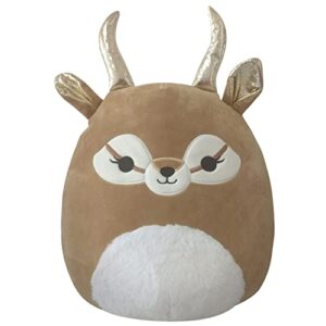 squishmallows original 14-inch kieli tan antelope with cream belly - large ultrasoft official jazwares plush