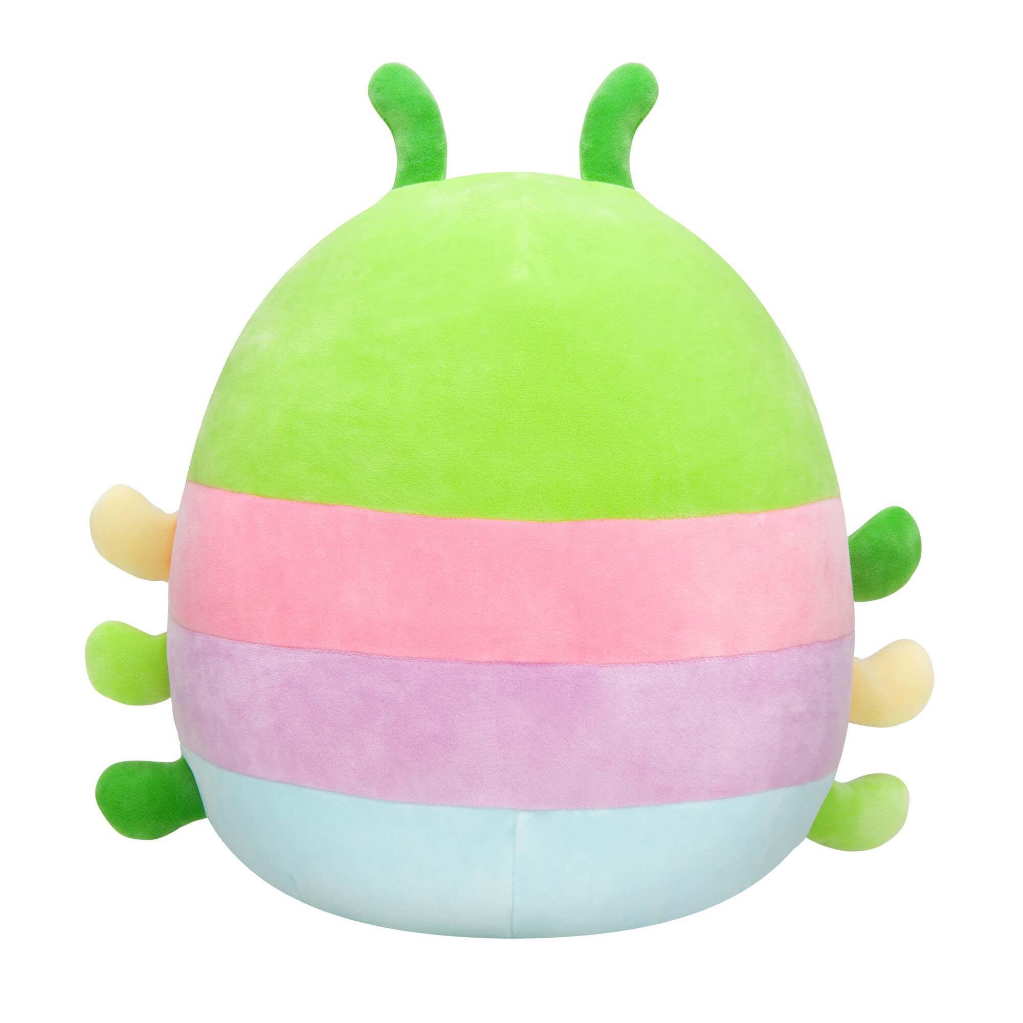 Squishmallows Original 14-Inch Rutabaga Caterpillar with Multicolored Stripes - Large Ultrasoft Official Jazwares Plush