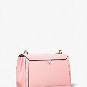 Michael Kors Lita Medium Leather Crossbody Bag (Powder Blush)