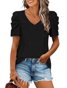 womens summer tops black shirts for women oversized t shirts casual loose fit xxl