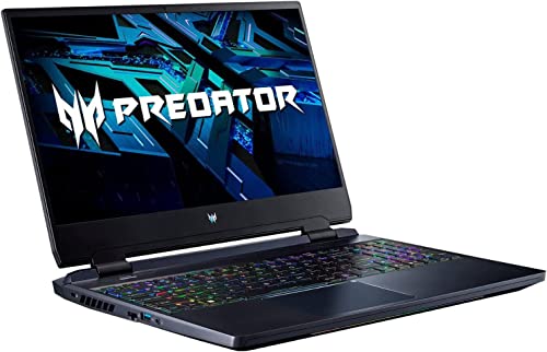 Acer Predator Helios Gaming Laptop 2023 Newest, 15.6" FHD 165Hz Display, Intel Core i7-12700H, 16GB DDR5 RAM, 512GB SSD, NVIDIA GeForce RTX 3060 Graphics, Bluetooth, Wifi6, Windows 11 Home, Black