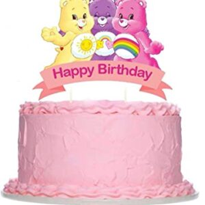 SSL SERVIS CareBear Cake Topper | Cartoon Bears Cake Topper | Cartoon CareBears Birthday Decorations | Cartoon bears party supplies