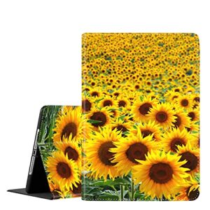 case for new ipad mini 6 2021 (6th generation), multi-angle view adjustable stand auto wake/slee for ipad mini 6th gen 8.3 inch ,sunflower
