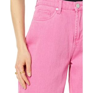 [BLANKNYC] Womens Luxury Clothing Ribcage Straight Leg Denim Jean Pants, The Baxter, Watermelon Juice, 24