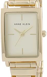 Anne Klein Women's Japanese Quartz Dress Watch with Metal Strap, Gold, 14 (Model: AK/3762CHGB)