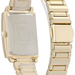 Anne Klein Women's Japanese Quartz Dress Watch with Metal Strap, Gold, 14 (Model: AK/3762CHGB)