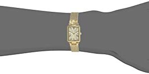 Anne Klein Women's Japanese Quartz Dress Watch with Stainless Steel Strap, Gold, 12 (Model: AK/3882CHGB)