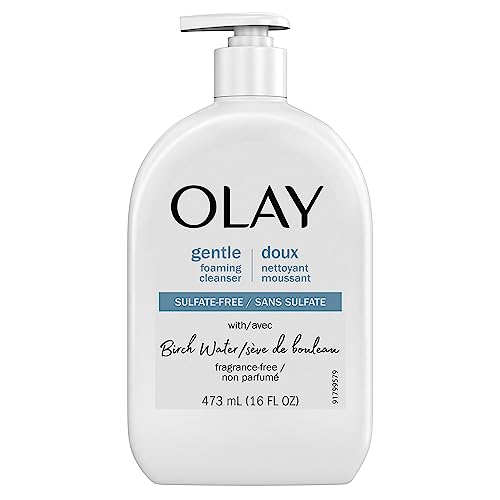 Olay Gentle Foaming Face Wash with Birch Water, Fragrance-Free, 16 oz