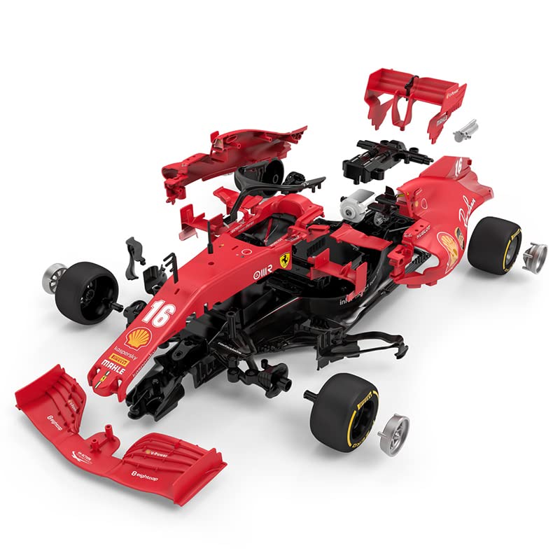 RASTAR RC Car Kits to Build for 1/16 Ferrari F1 Remote Control Car, Build Your Own RC Car Kit, Gift Ideas for 8+, Red